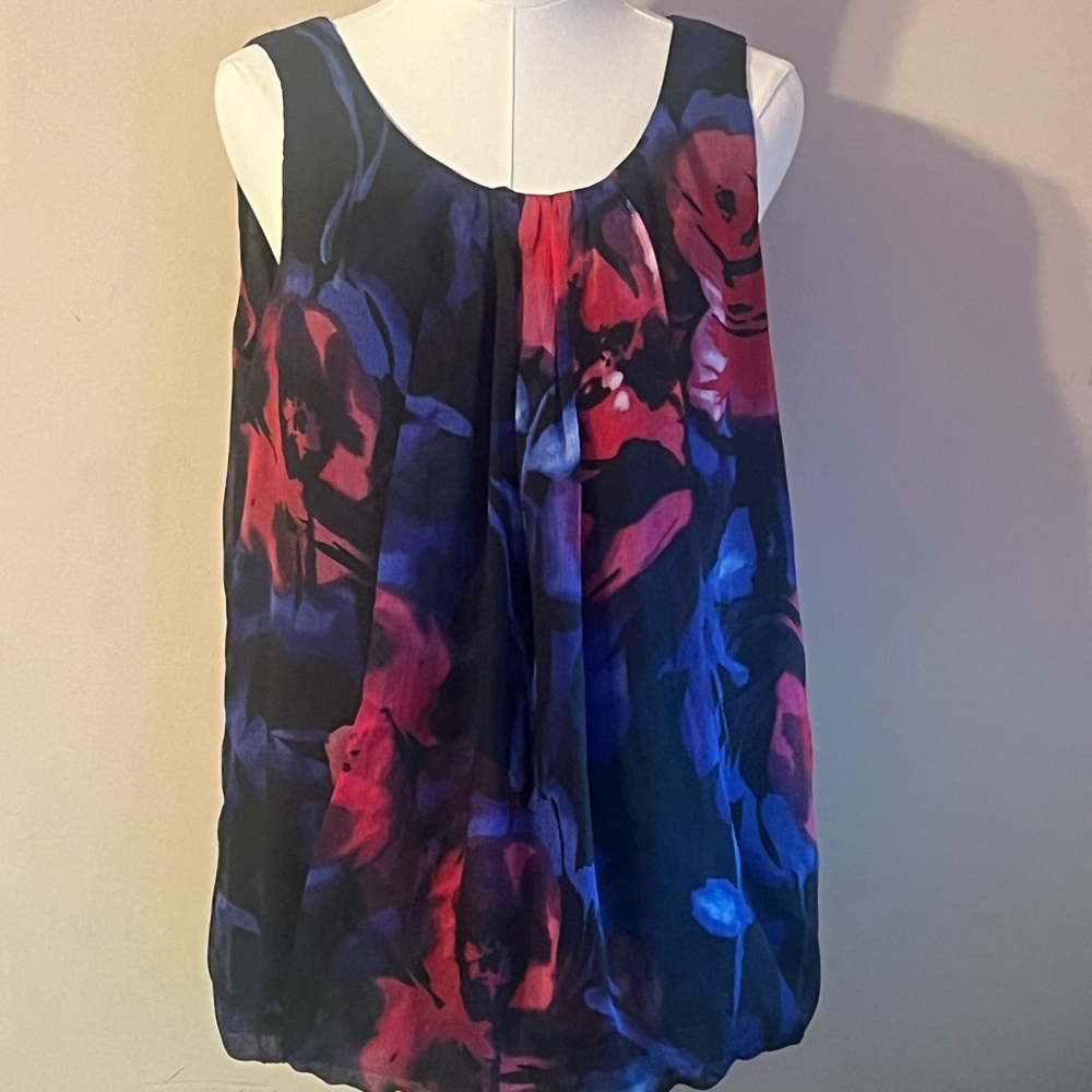 Alfani Floral Sleeveless Blouse